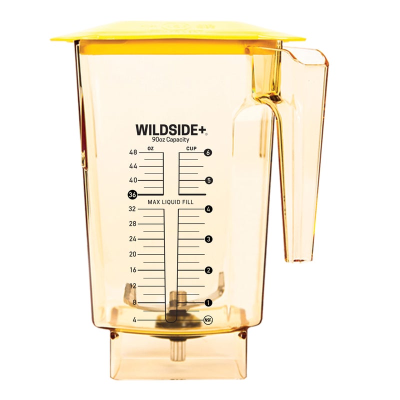 Blendtec WildSide+, Blender Jar, Commercial Grade, Hard Lid, Yellow - Image 1